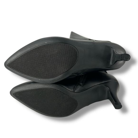 NEW Karin Scott Tall Boots Size 5 Black Buckled Knee High Dressy High Heel NWT - Picture 5 of 7